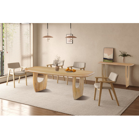 BRUYERE, console 120 cm - manguier massif - 2 finitions