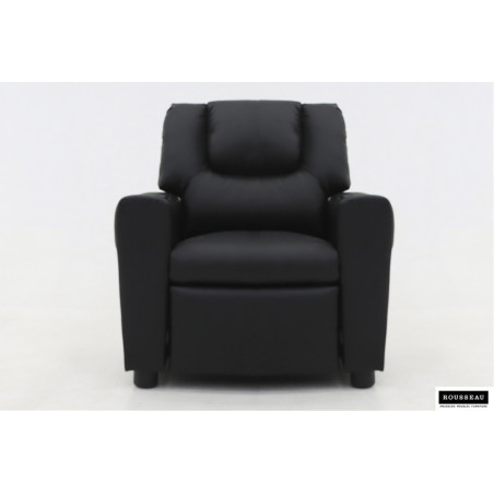 RAPHIA, fauteuil relax enfant - simili cuir - plateau relevable - 3 coloris