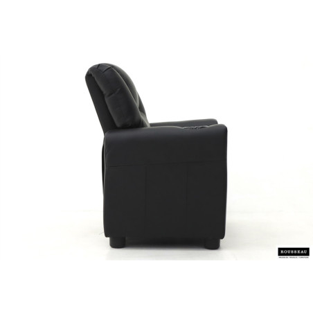 RAPHIA, fauteuil relax enfant - simili cuir - plateau relevable - 3 coloris