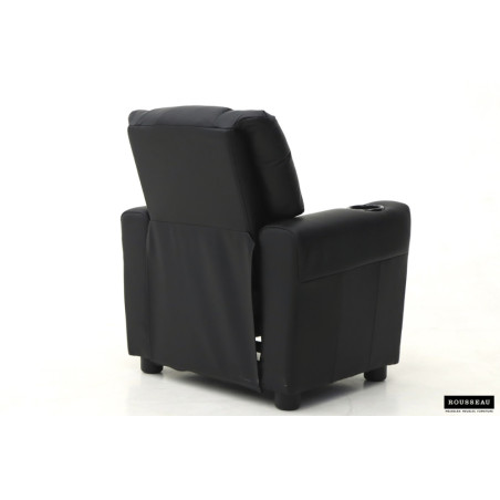 RAPHIA, fauteuil relax enfant - simili cuir - plateau relevable - 3 coloris