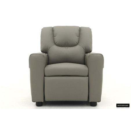 RAPHIA, fauteuil relax enfant - simili cuir - plateau relevable - 3 coloris