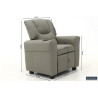 RAPHIA, fauteuil relax enfant - simili cuir - plateau relevable - 3 coloris