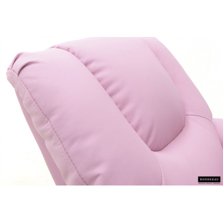RAPHIA, fauteuil relax enfant - simili cuir - plateau relevable - 3 coloris