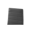 KAOLIN, set de 4 chaises - simili cuir - pieds en métal noir - 2 coloris