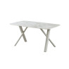 OPALINE, table à manger - plateau pierre frittée - 2 tailles