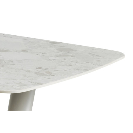 OPALINE, table à manger - plateau pierre frittée - 2 tailles