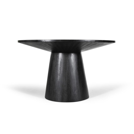 TAMARIN, table à manger ronde 130 cm - manguier massif - 2 finitions