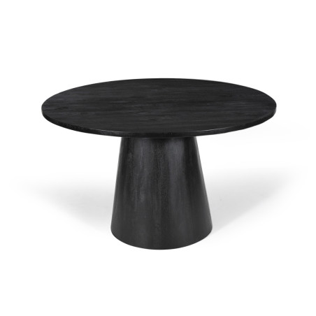 TAMARIN, table à manger ronde 130 cm - manguier massif - 2 finitions