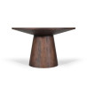 TAMARIN, table à manger ronde 130 cm - manguier massif - 2 finitions