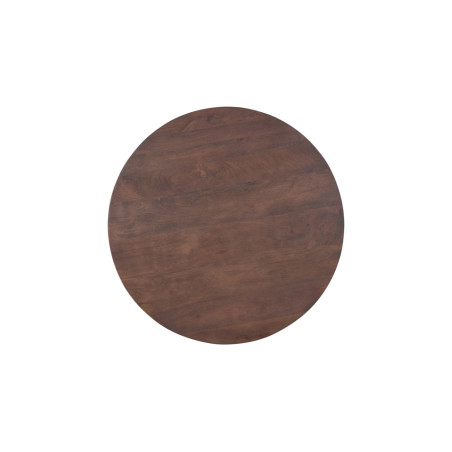 TAMARIN, table à manger ronde 130 cm - manguier massif - 2 finitions