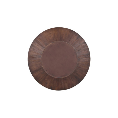 TAMARIN, table à manger ronde 130 cm - manguier massif - 2 finitions
