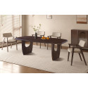 BRUYERE, table à manger ovale 200 x 100 cm - manguier massif - 2 finitions