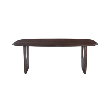 BRUYERE, table à manger ovale 200 x 100 cm - manguier massif - 2 finitions