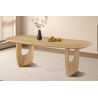 BRUYERE, table à manger ovale 200 x 100 cm - manguier massif - 2 finitions