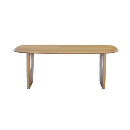 BRUYERE, table à manger ovale 200 x 100 cm - manguier massif - 2 finitions
