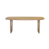 BRUYERE, table à manger ovale 200 x 100 cm - manguier massif - 2 finitions