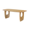 BRUYERE, table à manger ovale 200 x 100 cm - manguier massif - 2 finitions