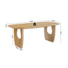 BRUYERE, table à manger ovale 200 x 100 cm - manguier massif - 2 finitions