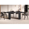 SOLENZO, table à manger ovale - décor bois - 2 tailles - 3 finitions