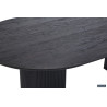 SOLENZO, table à manger ovale - décor bois - 2 tailles - 3 finitions