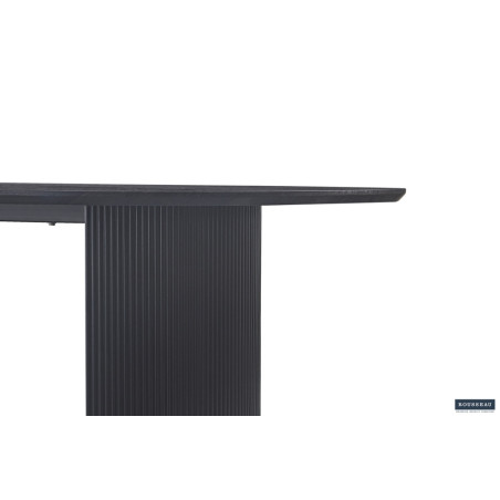 SOLENZO, table à manger ovale - décor bois - 2 tailles - 3 finitions