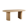SOLENZO, table à manger ovale - décor bois - 2 tailles - 3 finitions