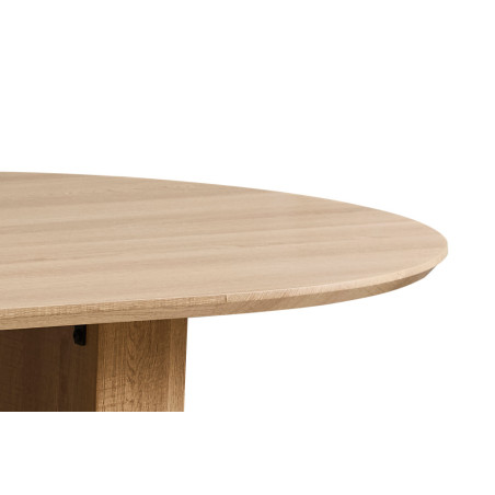 SOLENZO, table à manger ovale - décor bois - 2 tailles - 3 finitions