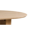 SOLENZO, table à manger ovale - décor bois - 2 tailles - 3 finitions