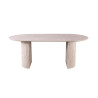 SOLENZO, table à manger ovale - décor bois - 2 tailles - 3 finitions
