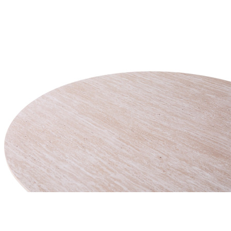 SOLENZO, table à manger ovale - décor bois - 2 tailles - 3 finitions