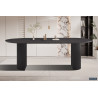 SOLENZO, table à manger ovale - décor bois - 2 tailles - 3 finitions