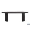 SOLENZO, table à manger ovale - décor bois - 2 tailles - 3 finitions