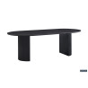 SOLENZO, table à manger ovale - décor bois - 2 tailles - 3 finitions