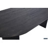 SOLENZO, table à manger ovale - décor bois - 2 tailles - 3 finitions
