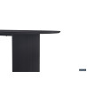 SOLENZO, table à manger ovale - décor bois - 2 tailles - 3 finitions