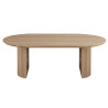 SOLENZO, table à manger ovale - décor bois - 2 tailles - 3 finitions