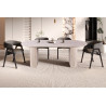 SOLENZO, table à manger ovale - décor bois - 2 tailles - 3 finitions