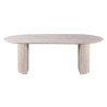 SOLENZO, table à manger ovale - décor bois - 2 tailles - 3 finitions