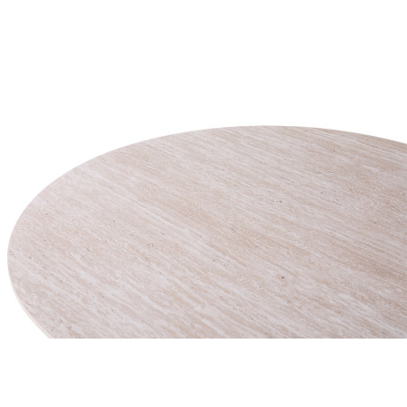 SOLENZO, table à manger ovale - décor bois - 2 tailles - 3 finitions