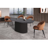 SOLENZO, table extensible ovale 180 à 220 cm - décor bois - 3 finitions