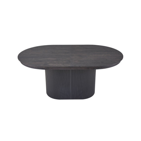 SOLENZO, table extensible ovale 180 à 220 cm - décor bois - 3 finitions