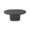 SOLENZO, table extensible ovale 180 à 220 cm - décor bois - 3 finitions
