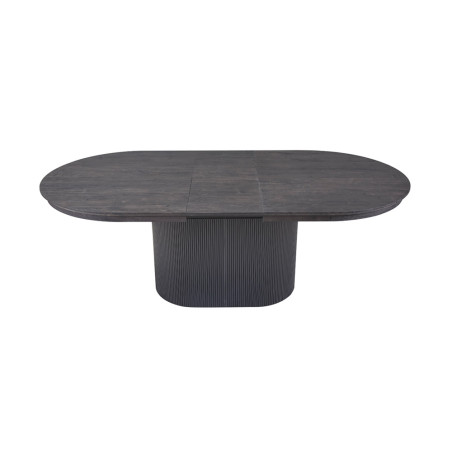 SOLENZO, table extensible ovale 180 à 220 cm - décor bois - 3 finitions