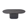 SOLENZO, table extensible ovale 180 à 220 cm - décor bois - 3 finitions
