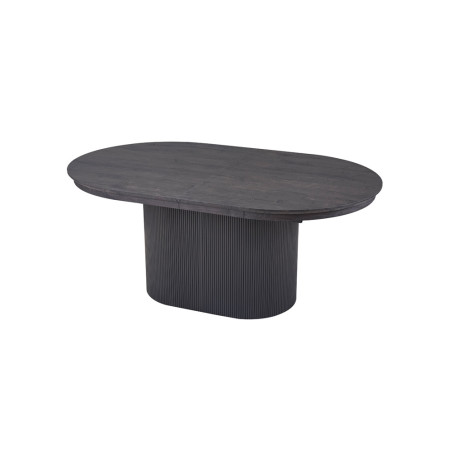 SOLENZO, table extensible ovale 180 à 220 cm - décor bois - 3 finitions