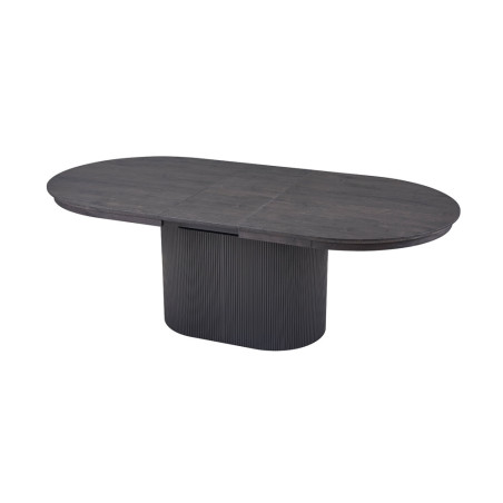 SOLENZO, table extensible ovale 180 à 220 cm - décor bois - 3 finitions