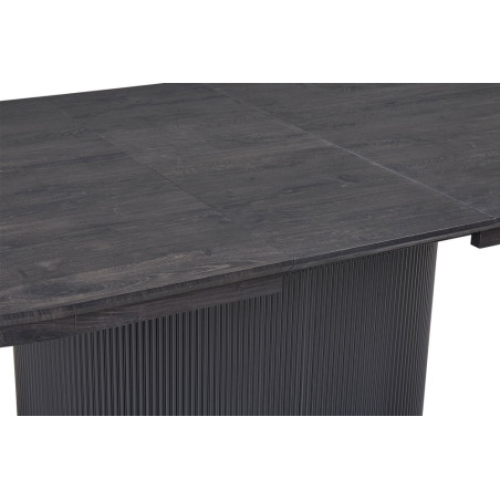 SOLENZO, table extensible ovale 180 à 220 cm - décor bois - 3 finitions