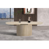 SOLENZO, table extensible ovale 180 à 220 cm - décor bois - 3 finitions