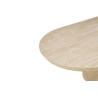SOLENZO, table extensible ovale 180 à 220 cm - décor bois - 3 finitions