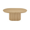 SOLENZO, table extensible ovale 180 à 220 cm - décor bois - 3 finitions